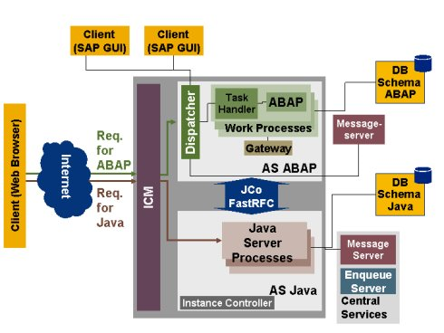 図１ SAP architecture of “dual stack instance”